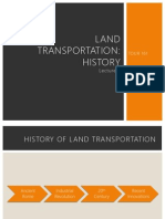 Land Transportation History