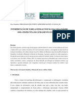  INTERPRETAÇÃO DE TABELAS POR ALUNOS DA EJA