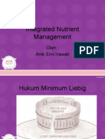 Integrated Nutrient Management: Oleh: Anik Erni Irawati