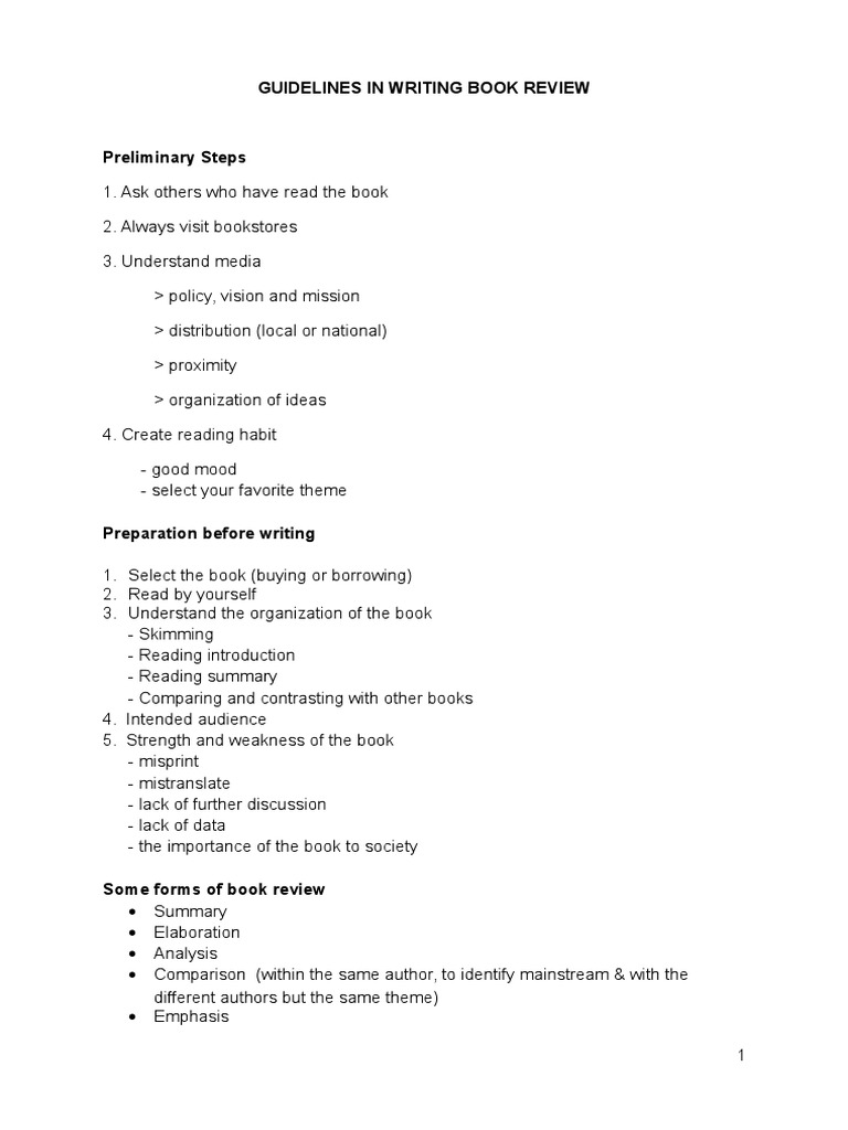 Student Guide to Writing Book Reviews | PDF | General Fiction