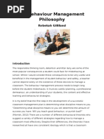 my behaviour management philosophy - eportfolio
