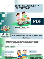 Diapositivas Loncheras Saludables de Nutricion