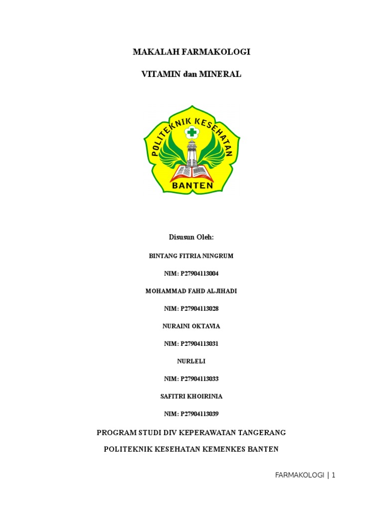 Makalah Vitamin Mineral