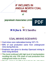 Drivage of Inclines in Mandla North Coal Mine (22.09)