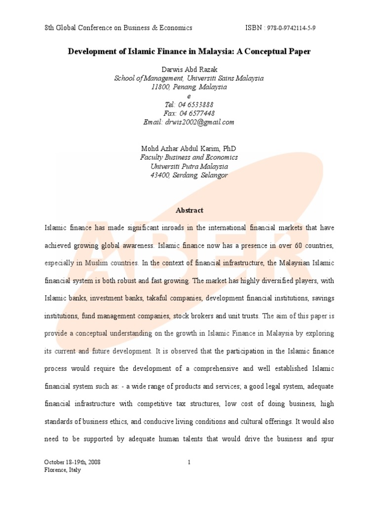 Islamic Finance Growth in Malaysia | PDF | Islamic Banking And Finance ...