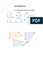 Mathematics: Compilation of Congruent and Similar Polygons