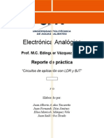 Reporte Practica Aplicaciones LDR y BJT