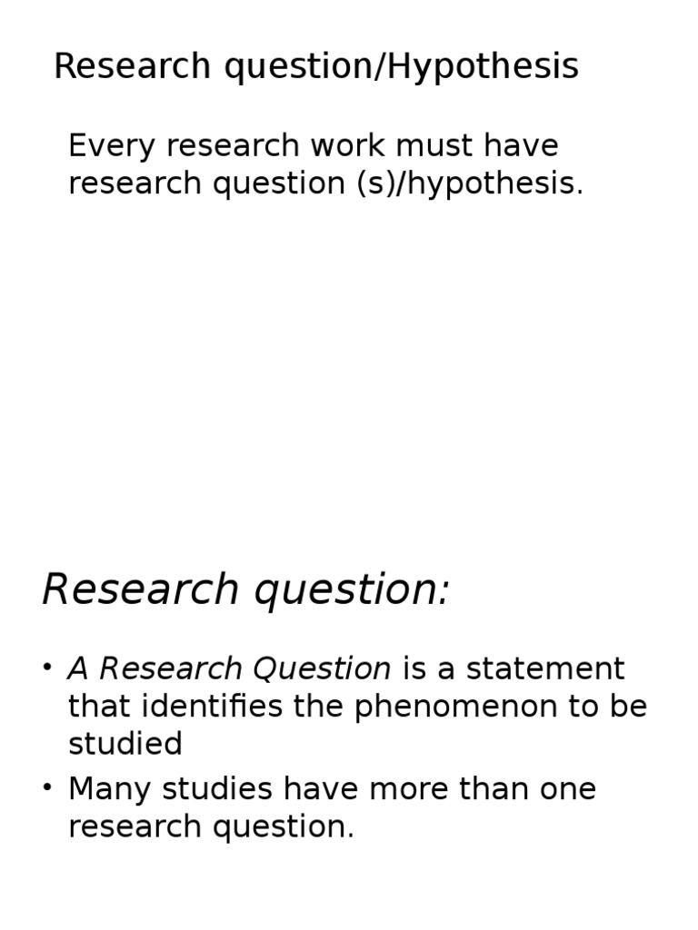 Example of a research hypothesis picture