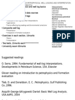 Pe 323 Petrophysical Well Logging and Interpretation (10 CREDITS)