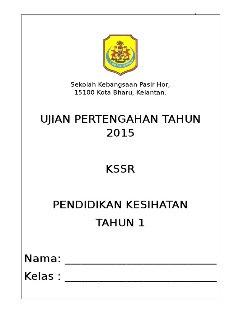 Soalan Pertengahan Tahun Pk Tahun 2 Pdf