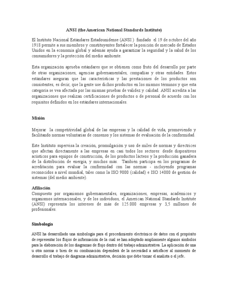 Ansi | PDF