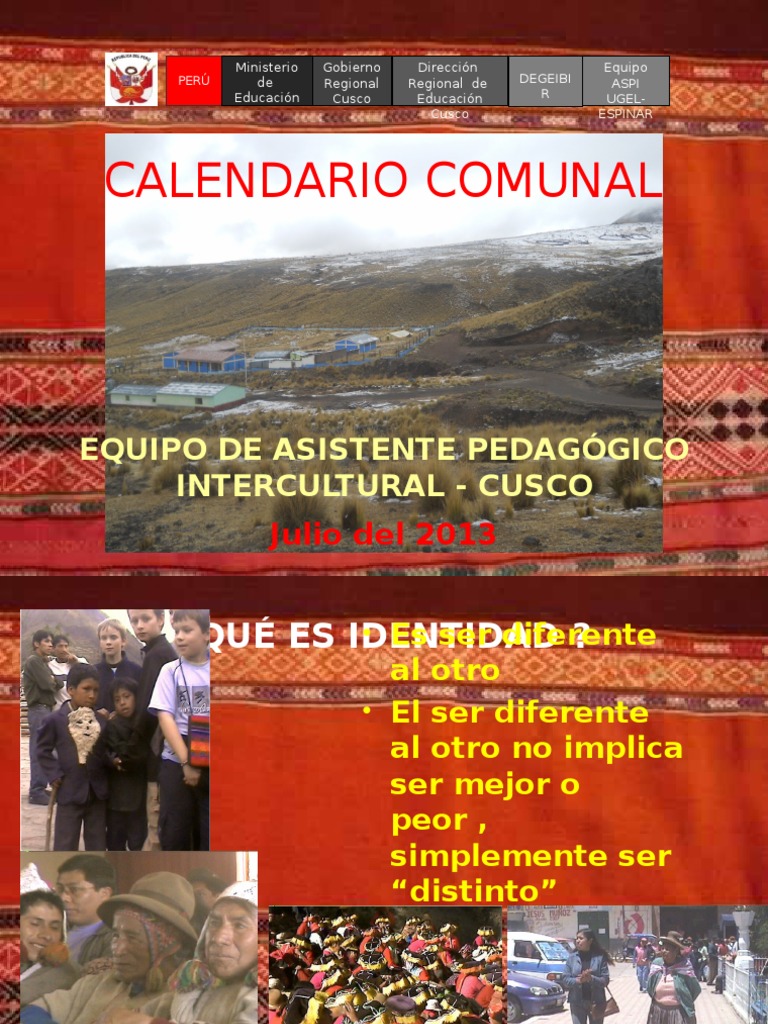 Calendario Comunal | PDF | Religión y espiritualidad | Estilo de vida