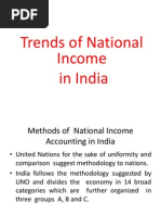 Trends of National Income in India