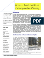 How To Link Land Use and Transportation Planning