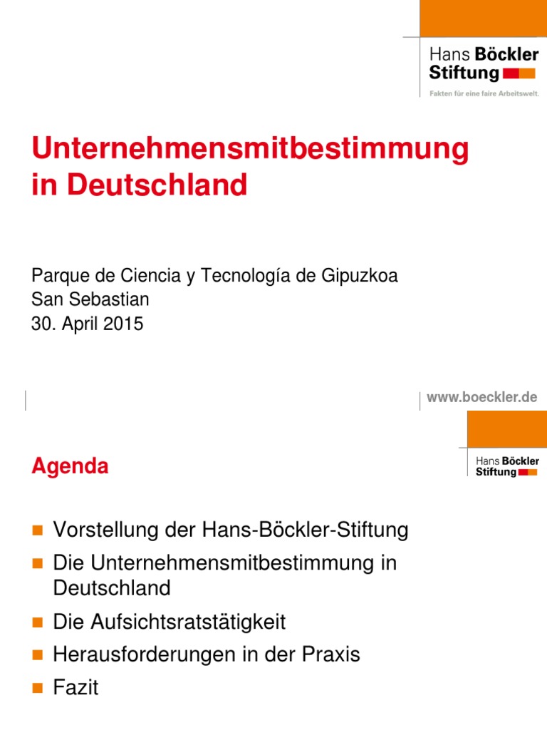 Unternehmensmitbestimmung in Deutschland