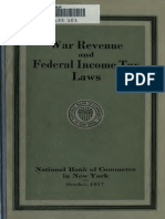 War Revenue and Federal Income Tax Laws