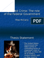 Organized Crime: The Role of The Federal Government