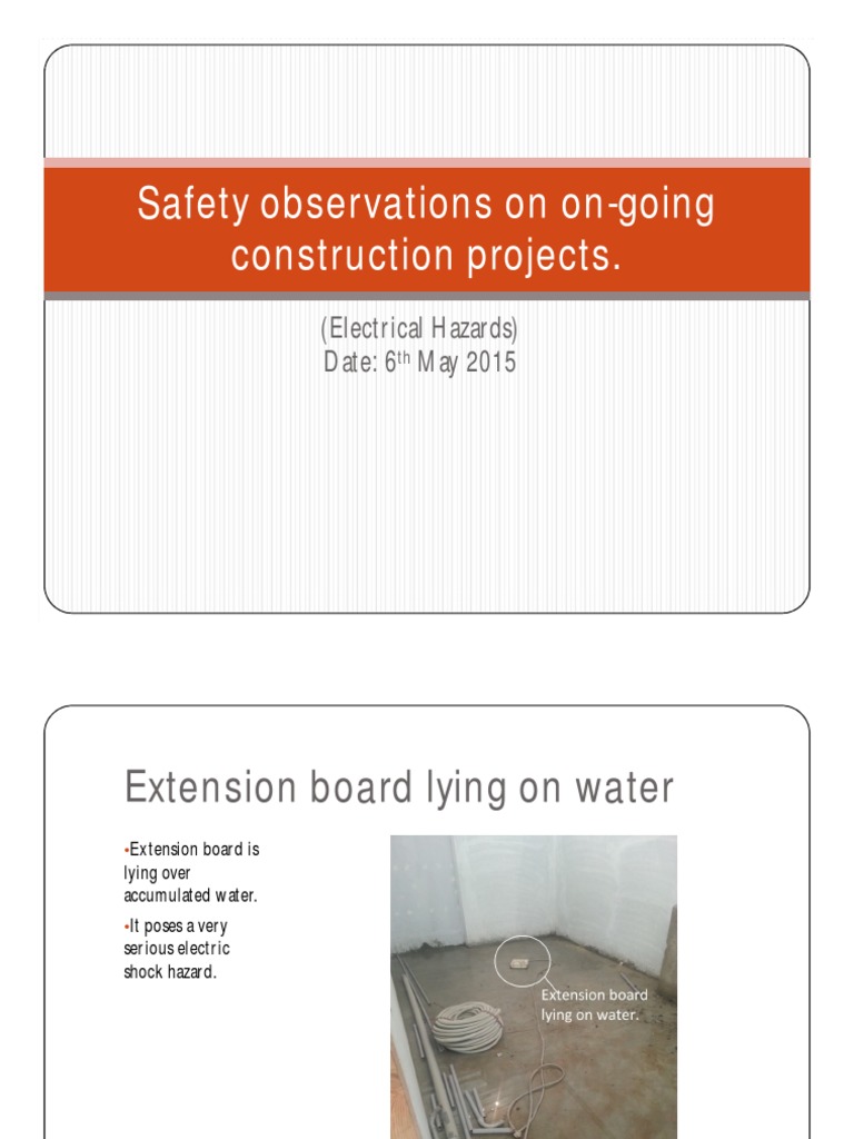 Electrical Safety Observations Report | PDF
