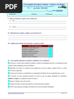 Teste TIC 7ºA 11-3-2014 Internet NEE