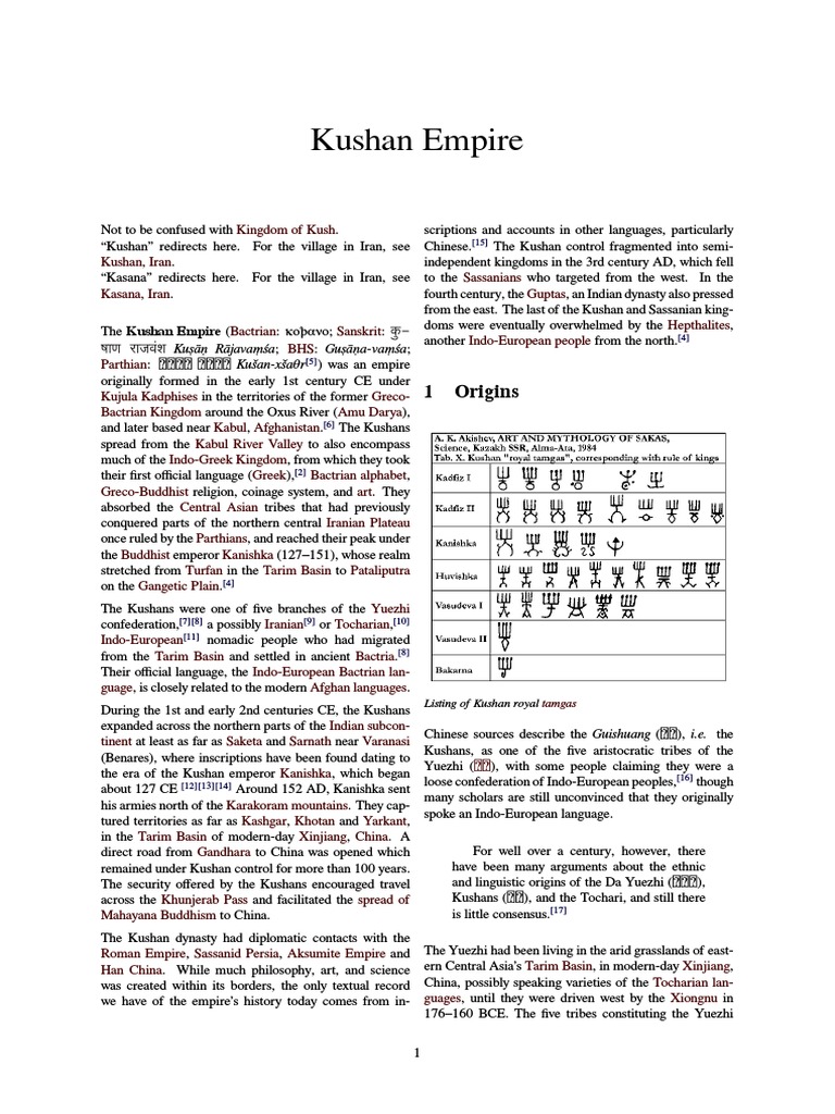Kushan Empire | PDF | Religion And Belief