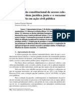 A previsão constitucional de acesso à justiça e o reexame necessário em ação civil pública