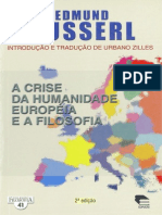 A Crise Da Humanidade Européia e A Filosofia - Husserl