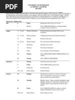 2014-2015 Academic Calendar