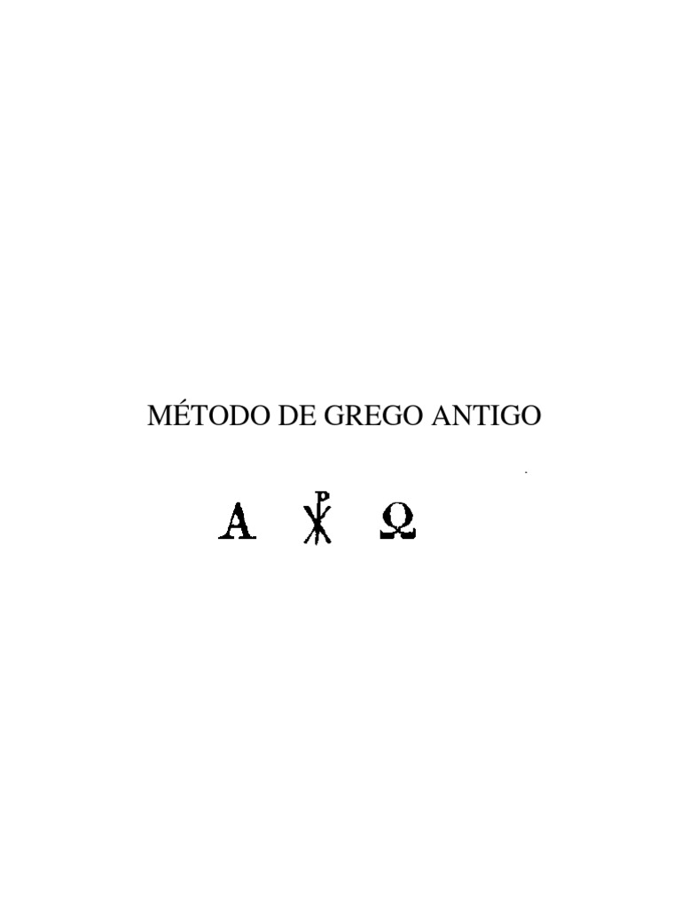 Guia Completo de Grego Antigo | PDF | Pronome | Plural