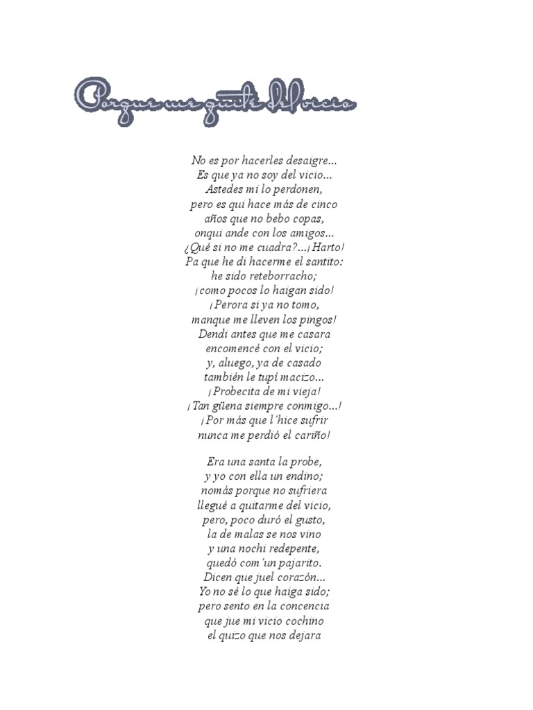 Porque Me Quite Del Vicio | PDF | Ocio