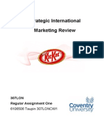 Strategic International Marketing Review: 307LON Regular Assignment One