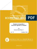 Perez (2006)Dinamica Demografica y Desarrollo Regional en Colombia