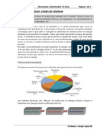 Energía eléctrica-Origen y tipos de centrales