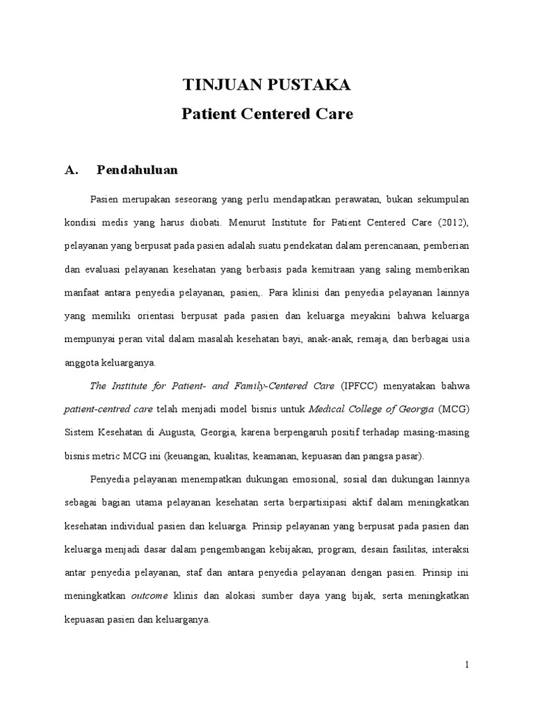 Patient Centered Care