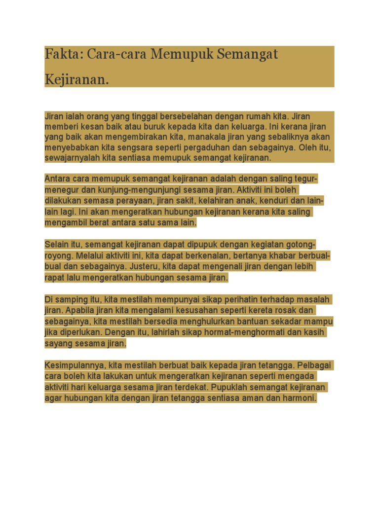 Cara2 Mengeratkn Hubungan Dgn Jiran Pdf