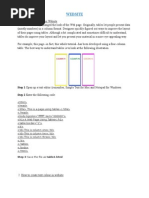 Website: 1. How To Insert Table in Website