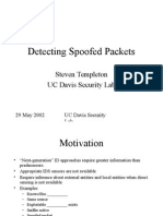 Detecting Spoofed Packets