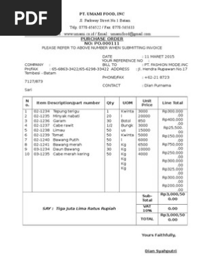 Purchase Order