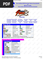 The King of Fighters '98 - The Slugfest / King of Fighters '98 - dream  match never ends - Arcade - Commands/Moves 