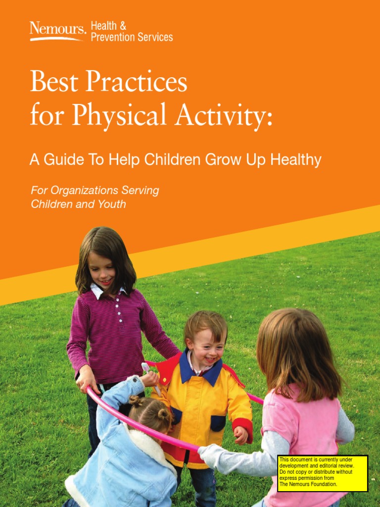 Best Practices for Children's Physical Activity | PDF