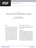 Multimedia Learning Mayer 2009 | PDF | Multimedia | Instructional Design