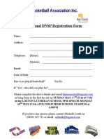 2015 Riverland DNSP Registration Form
