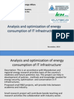 Analysis and Optimization of Energy Consumption of IT Infrastructure