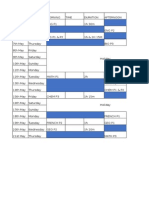 Boards Time Table