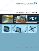 Zukunftstechnologien Paul Schatz Stiftung Jahresbericht 2012
