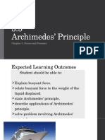 3.5 Archimedes' Principle: Chapter 3, Forces and Pressure