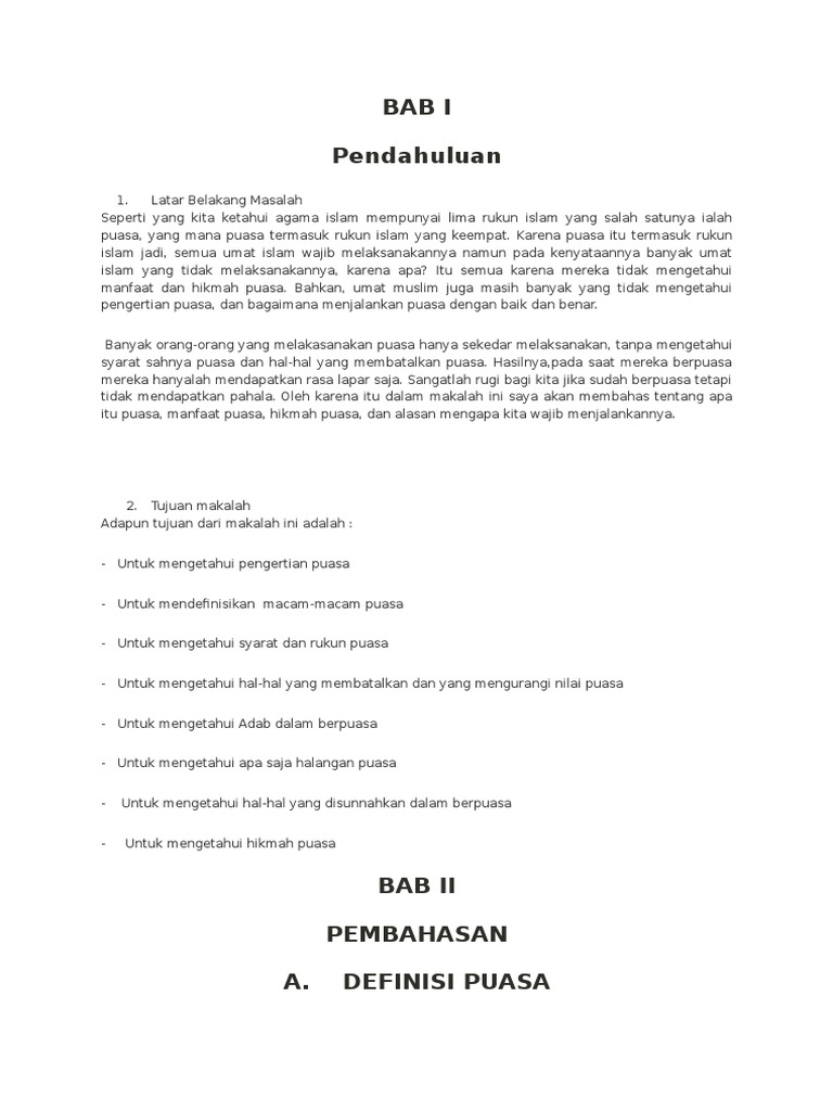 Makalah Puasa