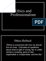 Ethics and Professionalism
