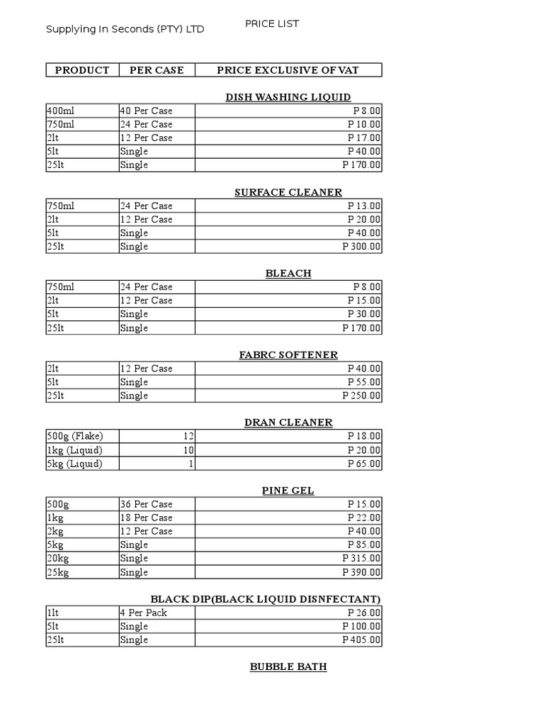 product-per-case-price-exclusive-of-vat-dish-washing-liquid-supplying
