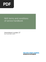 Terms & Conditions NHS Service Handbook