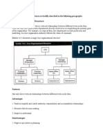 These Organisational Structures Are Briefly Described in The Following Paragraphs